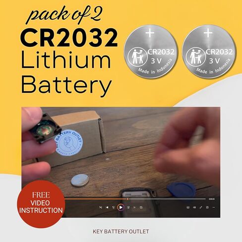 Key Fob Battery for Nissan Infiniti (2 Pack) CR2032 for Nissan Key Battery – Fits Altima, Rogue, Sentra, Maxima, Frontier, Pathfinder, and More (KR55WK49622, CWTWB1U840) – Check Fitment Guide in Kuwait
