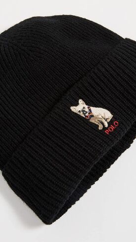 Polo Ralph Lauren Men's Embroidered Frenchie Beanie in Saudi Arabia
