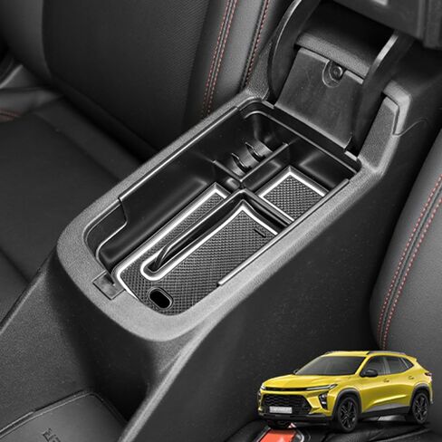 YOUTOOCAR Armrest Storage Box Organizer Center Console Tray Compatible with Chevrolet Trax 2024-2025 Accessories (A) in Kuwait
