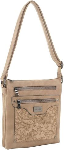 Liz Soto Jessica Cross Body Purse Women - Medium-Size Vegan Purses, Trendy Shoulder Bag Handbag with Adjustable Strap in Saudi Arabia