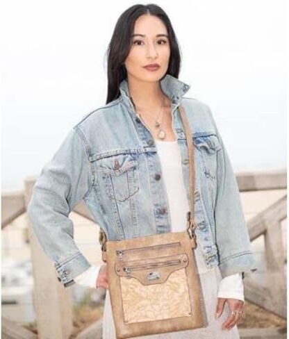 Liz Soto Jessica Cross Body Purse Women - Medium-Size Vegan Purses, Trendy Shoulder Bag Handbag with Adjustable Strap in Saudi Arabia