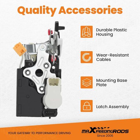 مشغل قفل الباب الخلفي الأيسر من maxpeedingrods متوافق مع Chevy Avalanche Silverado Suburban Tahoe، GMC Sierra 1500 2500 3500 Yukon، Cadillac Escalade ESV، استبدال 15110651، 15068504 in Saudi Arabia