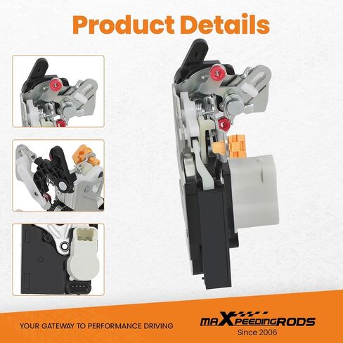 مشغل قفل الباب الخلفي الأيسر من maxpeedingrods متوافق مع Chevy Avalanche Silverado Suburban Tahoe، GMC Sierra 1500 2500 3500 Yukon، Cadillac Escalade ESV، استبدال 15110651، 15068504 in Saudi Arabia