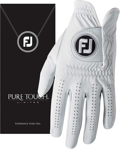 FootJoy Men's Pure Touch Limited Golf Gloves White Small, Worn on Right Hand in Saudi Arabia