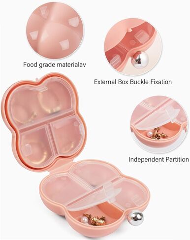 LETGO Mini Travel Jewelry Case Small Jewelry Box Clear Jewelry Organizer Storage Case Portable Jewelry Travel Case Mini Travel Essentials for Girls Car Essentials for Women (Cloud Beige) in Kuwait