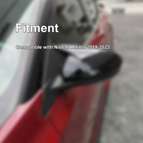 Door Side Rearview Mirror Cover Caps Fit for Nissan Altima 2019-2023 Glossy Black in Saudi Arabia