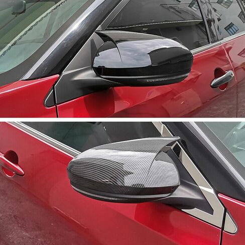 Door Side Rearview Mirror Cover Caps Fit for Nissan Altima 2019-2023 Glossy Black in Saudi Arabia