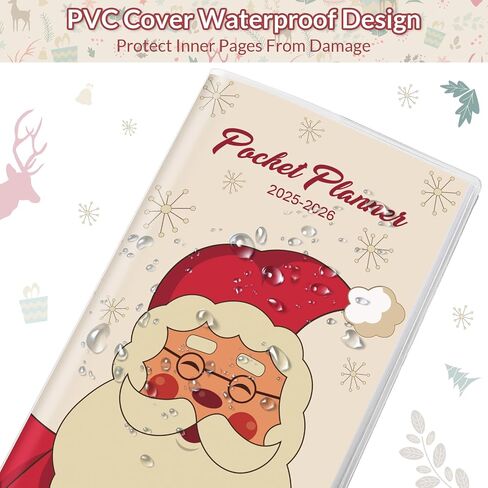 2024-2026 Pocket Calendar, Purse Monthly Planner 2024-2026 - 6.7" x 3.7" - Runs from November 2024 Until December 2026, 2024 Pocket Calendar with PVC Cover for Planning, Organizing and Office in Kuwait
