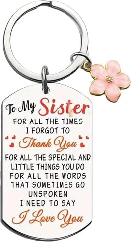Key Chain, Keychains, Thanksgiving Christmas Birthday Gifts for Sister, Women, Dad, Friends, Girls, Boys & Teens. in Saudi Arabia