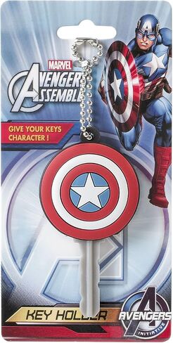 حامل مفاتيح من مادة PVC بشعار Marvel Captain America in Saudi Arabia