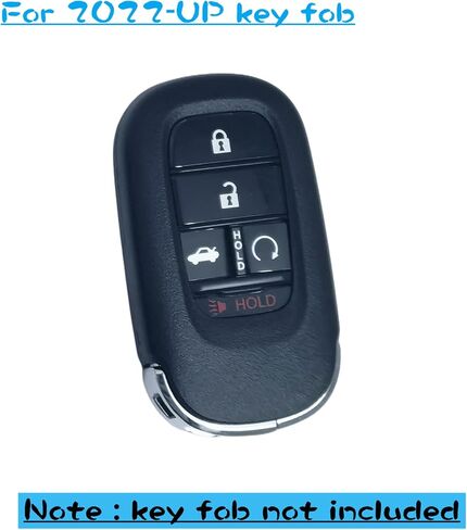 2Pcs Remote Key Fob Cover for 2022 2023 2024 2025 Honda Accord Civic HR-V CR-V Pilot Sport SI EX-L EX Touring TPU Key Fob Cover 5 Buttons (Black/White) in Saudi Arabia