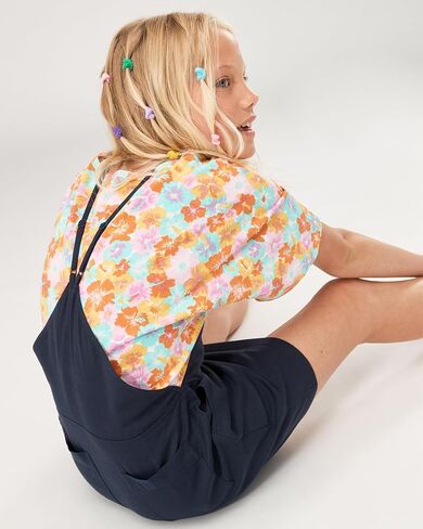 Roxy Girls' Sunset Waves Overall Dress in Saudi Arabia