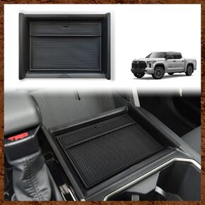 Muslogy Lower Center Console Organizer Compatible with Toyota Tundra 2022-2024 Accessories SR SR5 Limited TRD PRO Console Insert Accessories