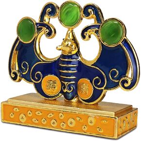 Fengshui Prosperity Bat Statue for Wealth Happiness Good Luck Fortune Home Office Fengshui Decor W5587