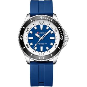 RNONDRY Classic Watches for Men Luxury Silicone Strap Military Army Sports Watch Analog Watch Men Luminous Waterproof Watches