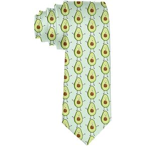 Tie Funny Neckties Cute Avocado Fashion Wide Novelty Neck Ties For Men teen