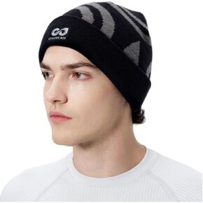 Winter Hats for Men Women - Thick Warm Stylish Knit Beanie Hat, Soft Stretch Cute Mens Winter Hats with Visor (US, Alpha, One Size, 04Black, Skullies & Beanies, Skullies & Beanies)