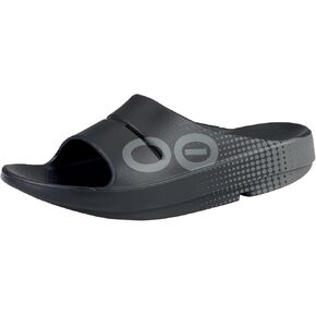 OOFOS Unisex OOahh Sport Slide Slipper, Matrix Navy, 12 US Men