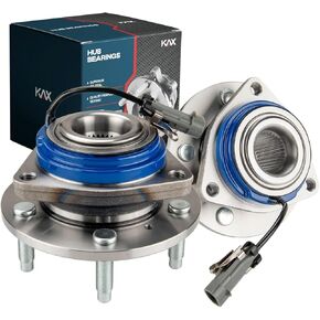 KAX 513121 Pair Front Wheel Bearing and Hub Assembly fit for 1997-2001 Buick Century, 2000-2001 Buick Lesabre, 1997-2001 Cadillac DeVille,5 Lug w/ABS