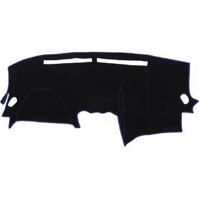 Car Dashboard Cover Compatible for Nissan Altima 2007-2012, Protective Polyester Blue Center Console Interior Trim Dash Cover Mat Pad