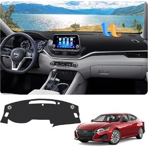 FIILINES Dash Cover for 2019-2025 Nissan Altima, Dashboard Mat Accessories Dash Cover Sunshade Nonslip Mesh Protector No Glare Black