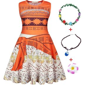AmzBarley Princess Ocean Adventure Costume Outfits Girls Halloween Birthday Party Dress Up Dress