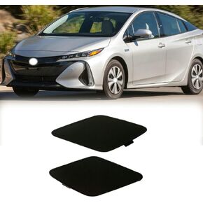 1 Pair Car Front Left Right Bumper Tow Hook Cover Towing Eye Cap for Toyota Prius Prime 2017 2018 2019 2020