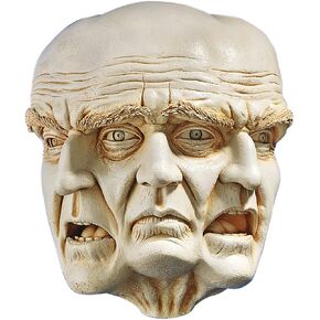 Design Toscano Faces of a Nightmare Gothic Wall Sculpture, 10 Inch, Ancient Ivory