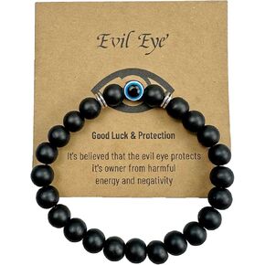 Blue Evil Eye Bracelet Amulet, Suitable For Men And Women Gift, Brings Good Luck And Protection, Repels Negative Energy And Misfortune