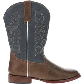 ROPER Kids Boys Ainsley Square Toe Casual Boots Mid Calf - Blue, Brown