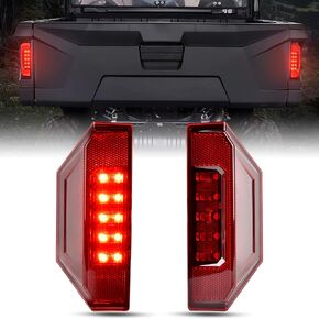 UTV Rear Tail Light Assembly for Ranger 15-21, LED Tail Lights Rear Brake Stop Running Taillights for Polaris Ranger 570 Full Size XP 900 RGR GENERAL 1000 2015-2021 Accessories, 2PCS