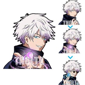 3D Motion Anime Car Decals Waterproof Stickers Anime Bumper Stickers for Car Automotive Laptop Window Skateboard Kids(J-15)