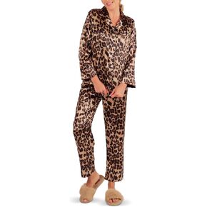 ÉLIDA Women’s Pajamas - Silky 2-Piece Pajama Set - Soft & Comfortable Button-Up Top & Bottom Sleepwear - MAYA