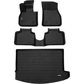 All Weather Floor Mats & Cargo Liner for Mini Countryman F60 2017-2024 (Not for Manual Transmission) Custom Fit Full Set Accessories - Black