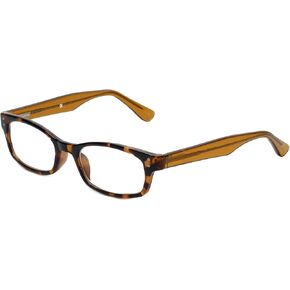 Designer Reading Glasses Channing in Amber-Tortoise +1.00