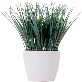 Nearly Natural 9in. Artificial Grass Plant with Decorative Planter