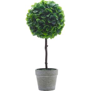 Elements Artificial Boxwood Topiary, 17 Inch