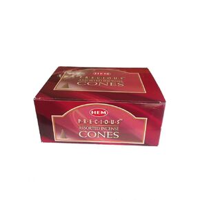 Assortment of Six Scents - Total of 12 Boxes, 10 Cones Each - HEM Incense From India