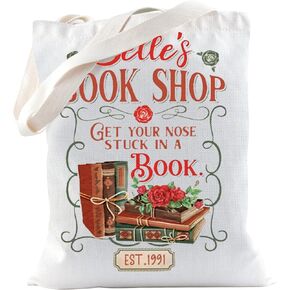 TSOTMO Movie Merch Tote Bag For Fans Princess Gift Belle's Library Shoulder Bag Belle Book Cafe Bookish Gift Reading Gift