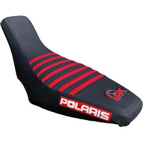 Seat Cover Compatible with Polaris Predator 500 2003-2007 (RED Sides/Black TOP)