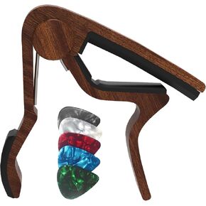 Guitar Capo,Capo for Electric Guitar and Acoustic Guitar,Capo for Acoustic Guitar 6 String,Guitar Accessories with Guitar Tuner,Violin,Bass,Ukulele Chromatic