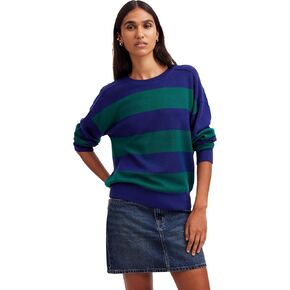 Madewell Women's Stripe Hayes Merino Wool Pullover