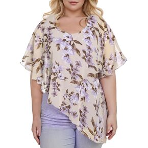 بلوزات نسائية أنيقة من ROSE غال روسيجال مقاس كبير بلوزات شبكية مزهّرة قمصان علوية أنيقة قمصان المعطف بلوزة علوية in Kuwait