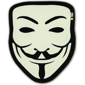 M-Tac Anonymous Tactical Morale Patch - Military Hook Fasteners Combat Patch (Black/USA)