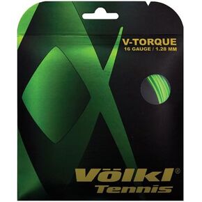 VOLKL V-Torque | Tennis Racquet String | Spin & Feel | Co-Polymer String (Neon Green, One Size, Set)