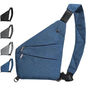 Shoulder Bag for Women Men,Lightweight Sling Bag Casual Shoulder Crossbody Sport Travel Hiking Bag(blue)