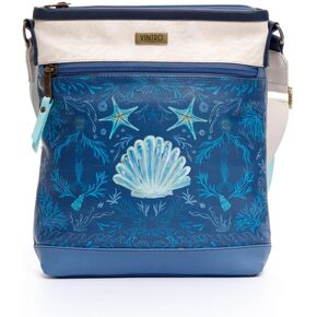 VINTRO Vegan Leather Crossbody Bag for Women, Big Crossbody Bag with Front Zipper Pocket
