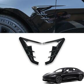 Camera Cover Compatible with Tesla Model 3 Highland 2024, Black Side Camera Indicator Protection Cover