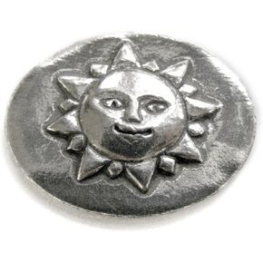 Basic Spirit Sun/Gratitude Pocket Token (Coin) Handcrafted Pewter Home Lead-Free CN-22