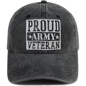 Goyklrb American Flag Veteran Hat for Men Women, Funny Embroidered Army Military Patriotic Baseball Cap